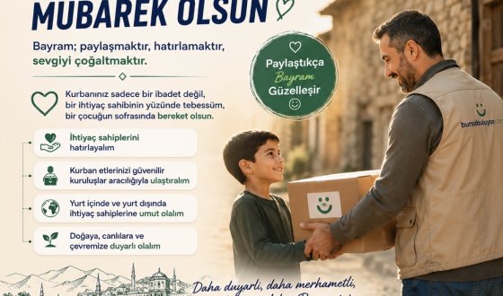 Paylaşmak Güzeldir.. Bursabuluyor.com’dan Bayram Mesajı;